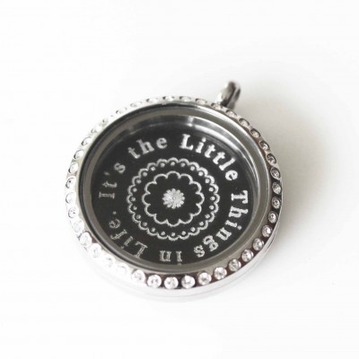 It's the Little Things in Life - Locket & Plate Set - 3cm